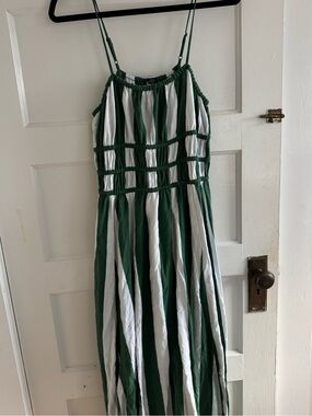 american eagle green striped dress Outfitters | Dresses | American Eagle Outfitters Cream Tiered Maxi Maxi dress